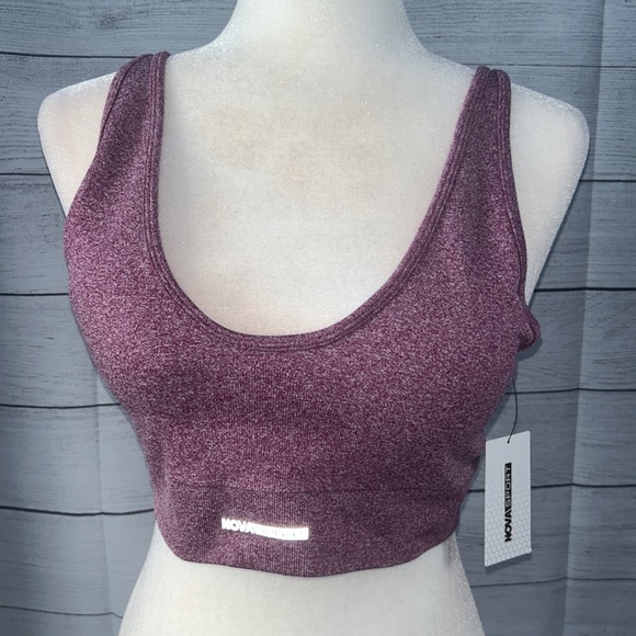NWT Fashion Nova Plum Vital Goddess Sports Bra in Infinity Seamless - Picture 6 of 6